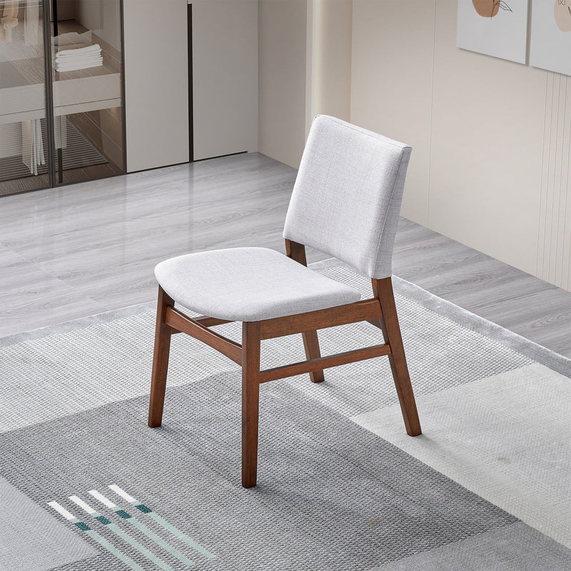 Gusto - Dining Chair (Set of 2) - Brown / Light Gray - R&R Furniture Gallery (Fountain Valley, CA)