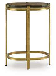 Porterville - Accent Table - Gold Finish - R&R Furniture Gallery (Fountain Valley, CA)