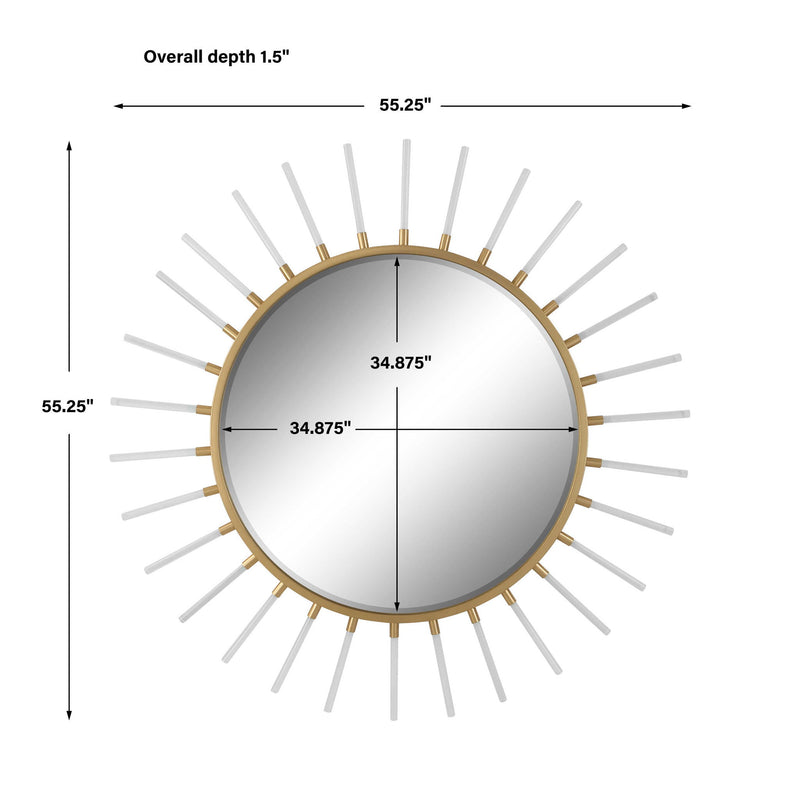 Oracle - Round Starburst Mirror