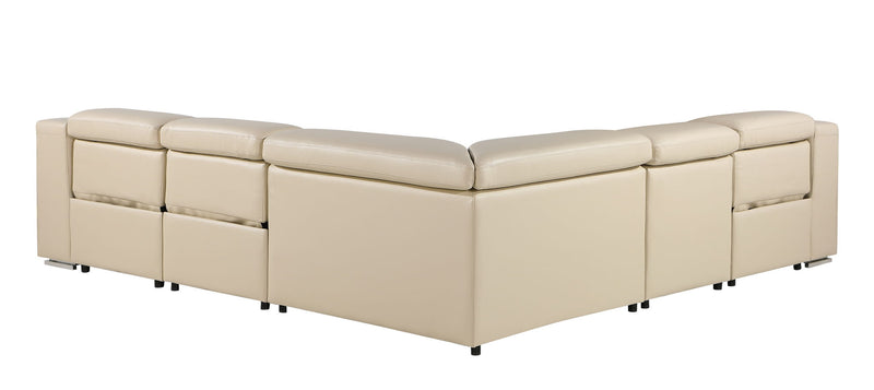 1116 - Power Reclining Italian Leather Sectional - R&R Furniture Gallery (Fountain Valley, CA)