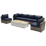 Outdoor Elegance Conversation Set With Fire Pit - R&R Furniture Gallery (Fountain Valley, CA)