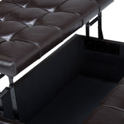 Harrison - Coffee Table Storage Ottoman - Tanners Brown - R&R Furniture Gallery (Fountain Valley, CA)