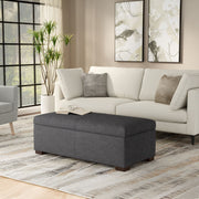 Gabbie - Coffee Table Upholstered Storage Ottoman - R&R Furniture Gallery (Fountain Valley, CA)