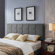 King / California King Sized Headboard - Charcoal Gray - R&R Furniture Gallery (Fountain Valley, CA)