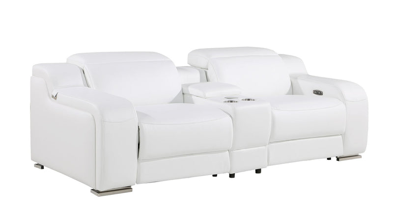 1116 - 7-Piece Modular Power Reclining Sofa, Loveseat & Chair Set In With 5 Power Recliners & Power Headrests