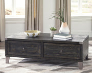 Todoe - Lift Top Cocktail Table - Dark Gray - R&R Furniture Gallery (Fountain Valley, CA)