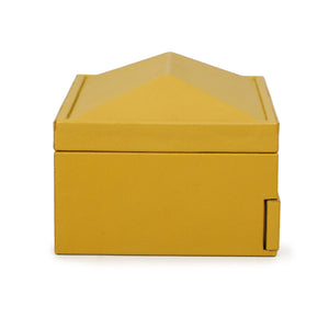 Knox - Vegan Leather Contract-Grade Jewelry Box - Mustard Yellow - R&R Furniture Gallery (Fountain Valley, CA)