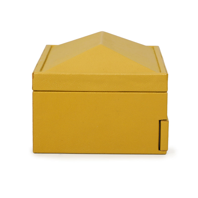 Knox - Vegan Leather Contract-Grade Jewelry Box - Mustard Yellow - R&R Furniture Gallery (Fountain Valley, CA)