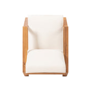 Noble House outdoor patio lounge chair with armrests, featuring a comfortable cushioned seat and stylish design for outdoor relaxation.