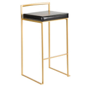 Lumi Source Fuji contemporary glam barstool with sleek design and quality construction, ideal for modern kitchen or bar area.