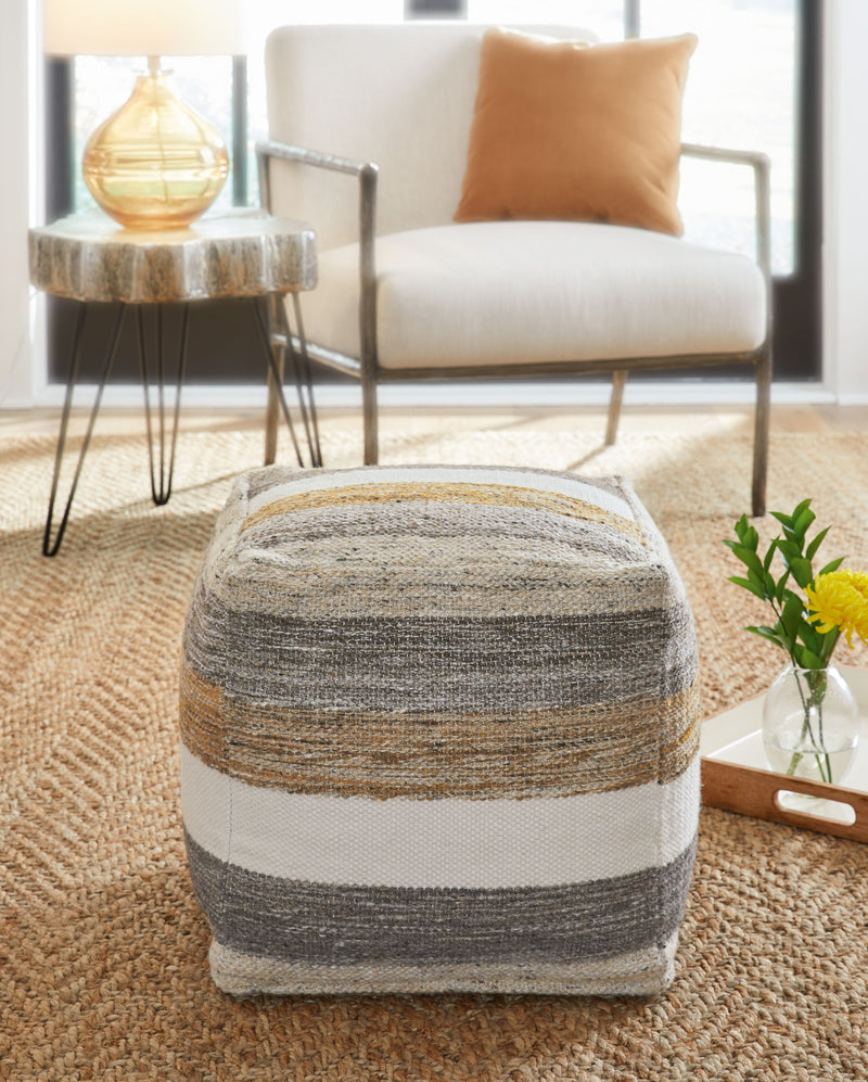 Josalind - Pouf - Multi - R&R Furniture Gallery (Fountain Valley, CA)