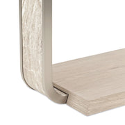 Lotus Bay - C-Shaped Accent Table - Sand - R&R Furniture Gallery (Fountain Valley, CA)