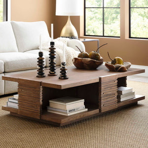 Engraved - Coffee Table - Woodtone
