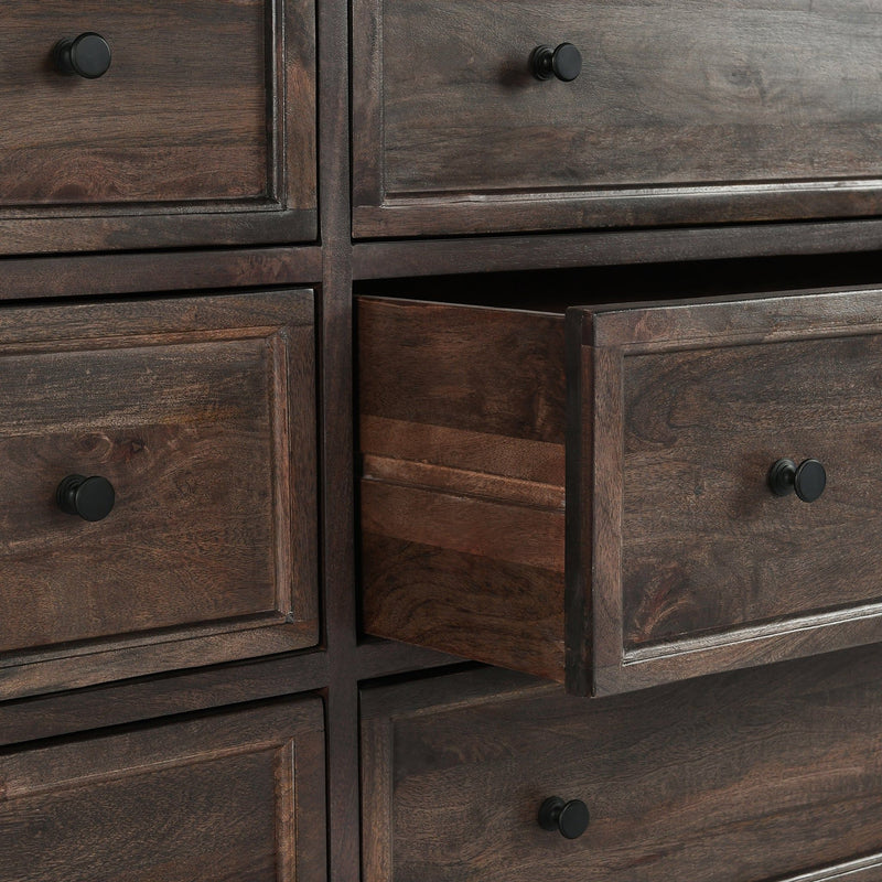 Adelaide - Wood 9 Drawer Dresser - Cocoa Brown