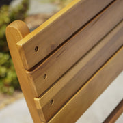 Outdoor Foldable Wood Dining Chair With Slat Design (Set of 2) - R&R Furniture Gallery (Fountain Valley, CA)