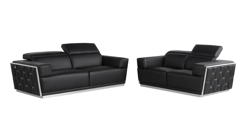 1111 - Leather Living Room Set - R&R Furniture Gallery (Fountain Valley, CA)