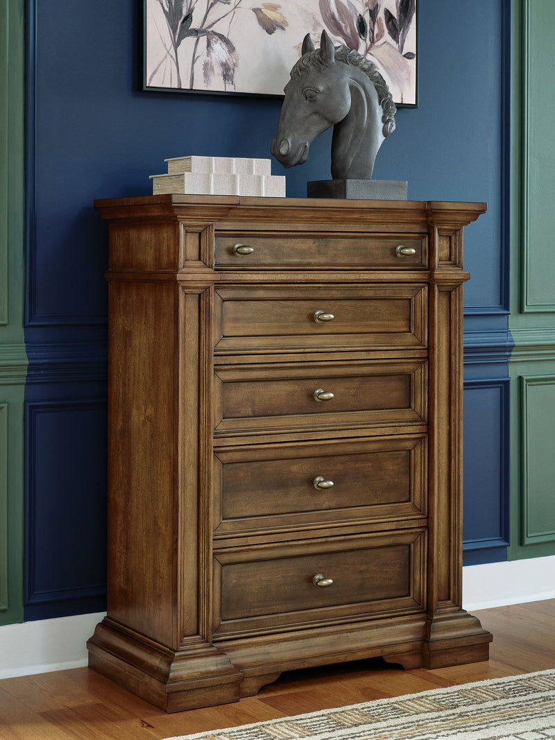 Frantanna - Five Drawer Chest - Brown - R&R Furniture Gallery (Fountain Valley, CA)