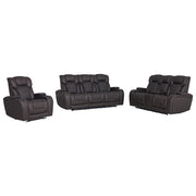 Wendell - Power Motion Loveseat With Console, Wireless Charger, Storage, USB & LED - Dark Gray - R&R Furniture Gallery (Fountain Valley, CA)