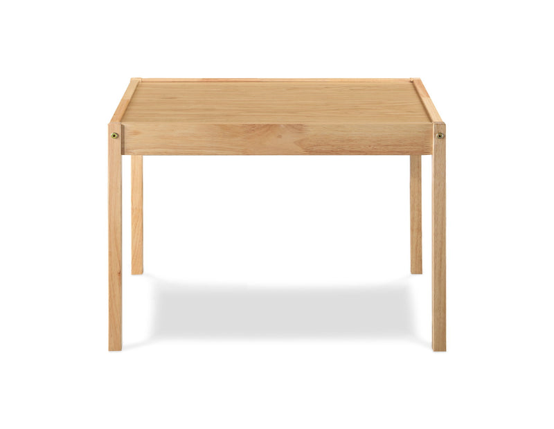 Della - 3 Piece Solid Wood Kids Table & Two Chair Set - Natural - R&R Furniture Gallery (Fountain Valley, CA)