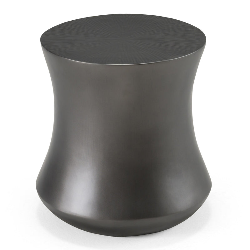 Airdrie - Modern Antique Grey End Table — view 2