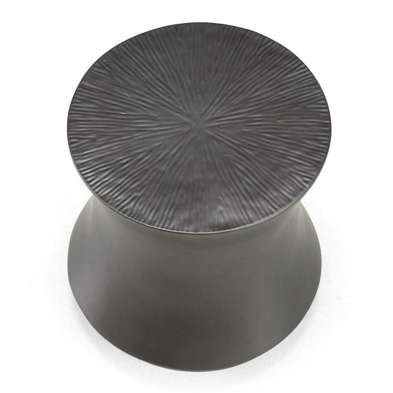 Airdrie - Modern Antique Grey End Table — view 3