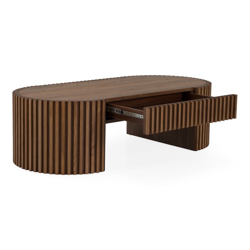 Albrite - Modern Walnut Coffee Table — view 3