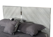 Alexa Italian Modern Grey 4-Piece Bedroom Set — view 4