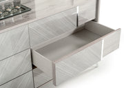 Alexa Italian Modern Grey Dresser — view 4