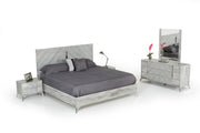 Alexa Italian Modern Grey Mirror — view 3