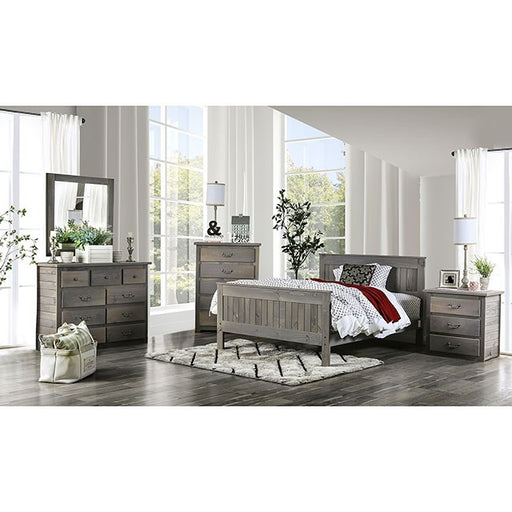 Rockwall Bed Grey & White - R&R Furniture Gallery (Fountain Valley, CA)