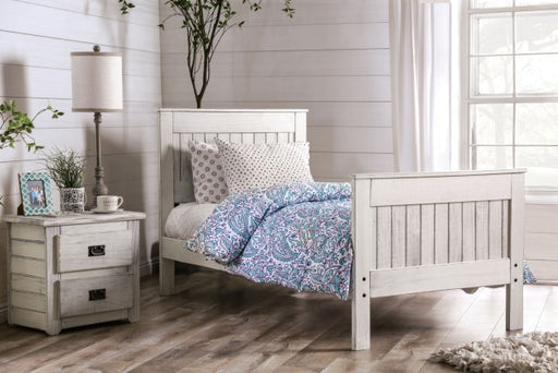 Rockwall Full, Queen, & Twin Bed White, Gray, & White - R&R Furniture Gallery (Fountain Valley, CA)