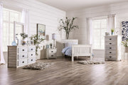 Rockwall Full, Queen, & Twin Bed White, Gray, & White - R&R Furniture Gallery (Fountain Valley, CA)