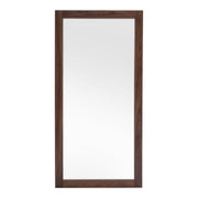 Amberlie - Modern Walnut Floor Mirror — view 3