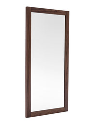 Amberlie - Modern Walnut Floor Mirror