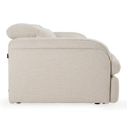 Ambler - Modern Off-White Fabric Sofa w/ 2 Power Recliners — view 2