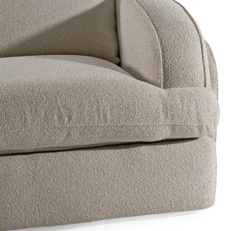 Ambler - Modern Off-White Fabric Sofa w/ 2 Power Recliners — view 5