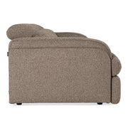 Ambler - Modern Brown Fabric Sofa w/ 2 Power Recliners — view 3
