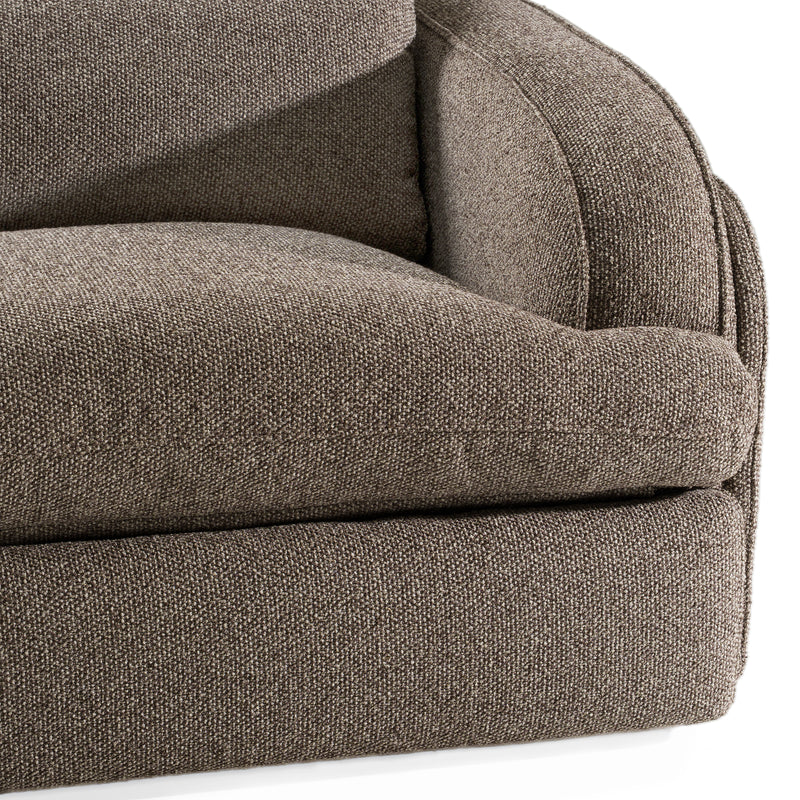 Ambler - Modern Brown Fabric Sofa w/ 2 Power Recliners — view 5