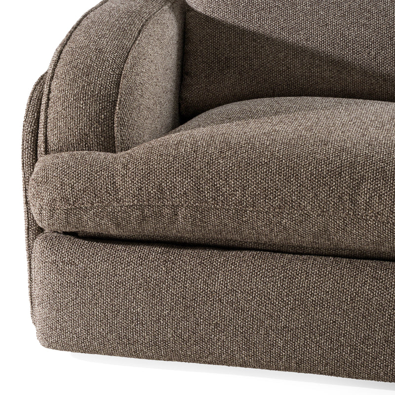 Ambler - Modern Brown Fabric Sectional Sofa w/ 2 Power Recliners Right Facing Chaise — view 5