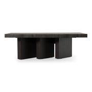 Amsterdam - Modern Grey Volcano & Eucalyptus Oak Dining Table — view 3