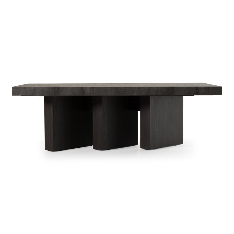 Amsterdam - Modern Grey Volcano & Eucalyptus Oak Dining Table — view 3