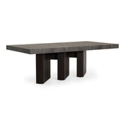 Amsterdam - Modern Grey Volcano & Eucalyptus Oak Dining Table — view 4
