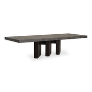 Amsterdam - Modern Grey Volcano & Eucalyptus Oak Dining Table — view 5