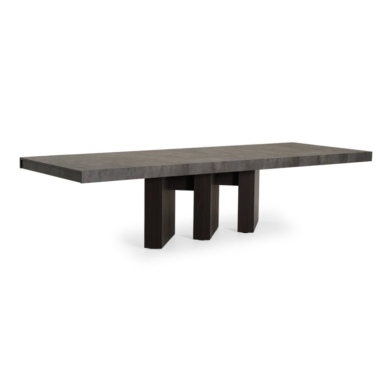 Amsterdam - Modern Grey Volcano & Eucalyptus Oak Dining Table — view 5