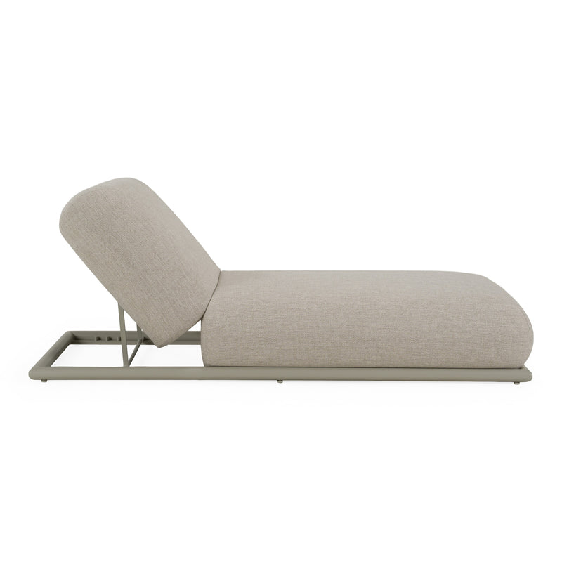 Anchor - Outdoor Grey Olefin Fabric Chaise — view 3
