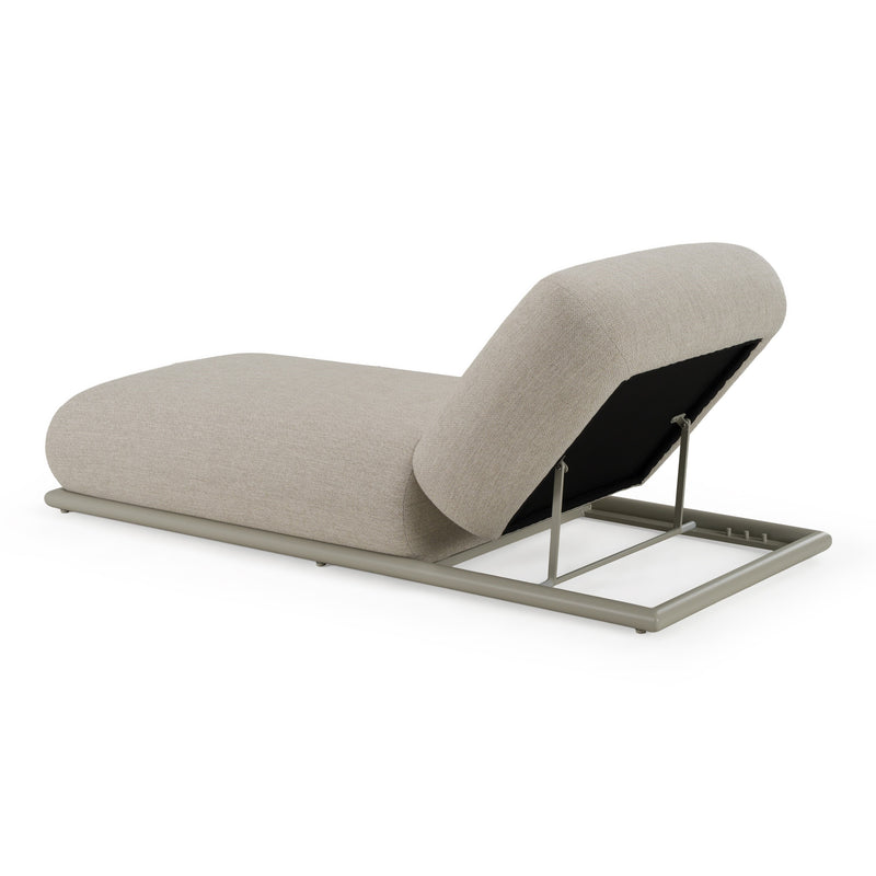 Anchor - Outdoor Grey Olefin Fabric Chaise — view 4