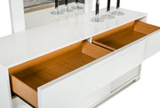 Monza Italian Modern White Dresser — view 2