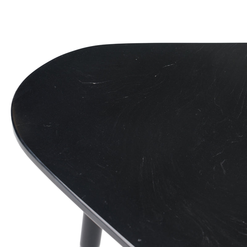 Andros - Black Marble + Black Metal Coffee Table — view 3
