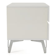 Angela - Italian Modern White Nightstand — view 3