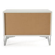 Angela - Italian Modern White Nightstand — view 4